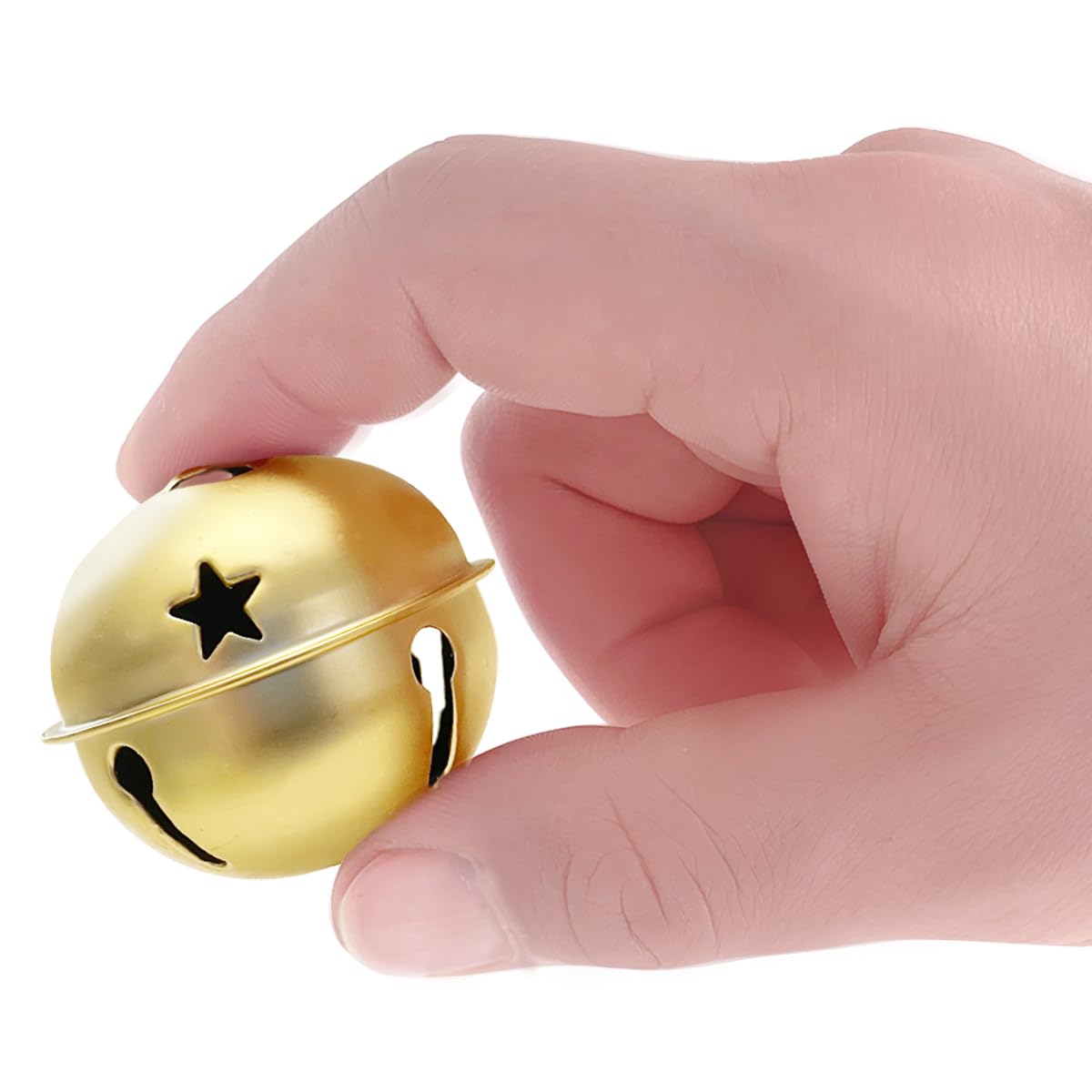 CLLOOTVE 2-Inch/ 50MM Large Metal Craft Bells for Holiday Home, Christmas Festival, Gifts, Party Wedding Decoration DIY Project, 16Pcs, Silver