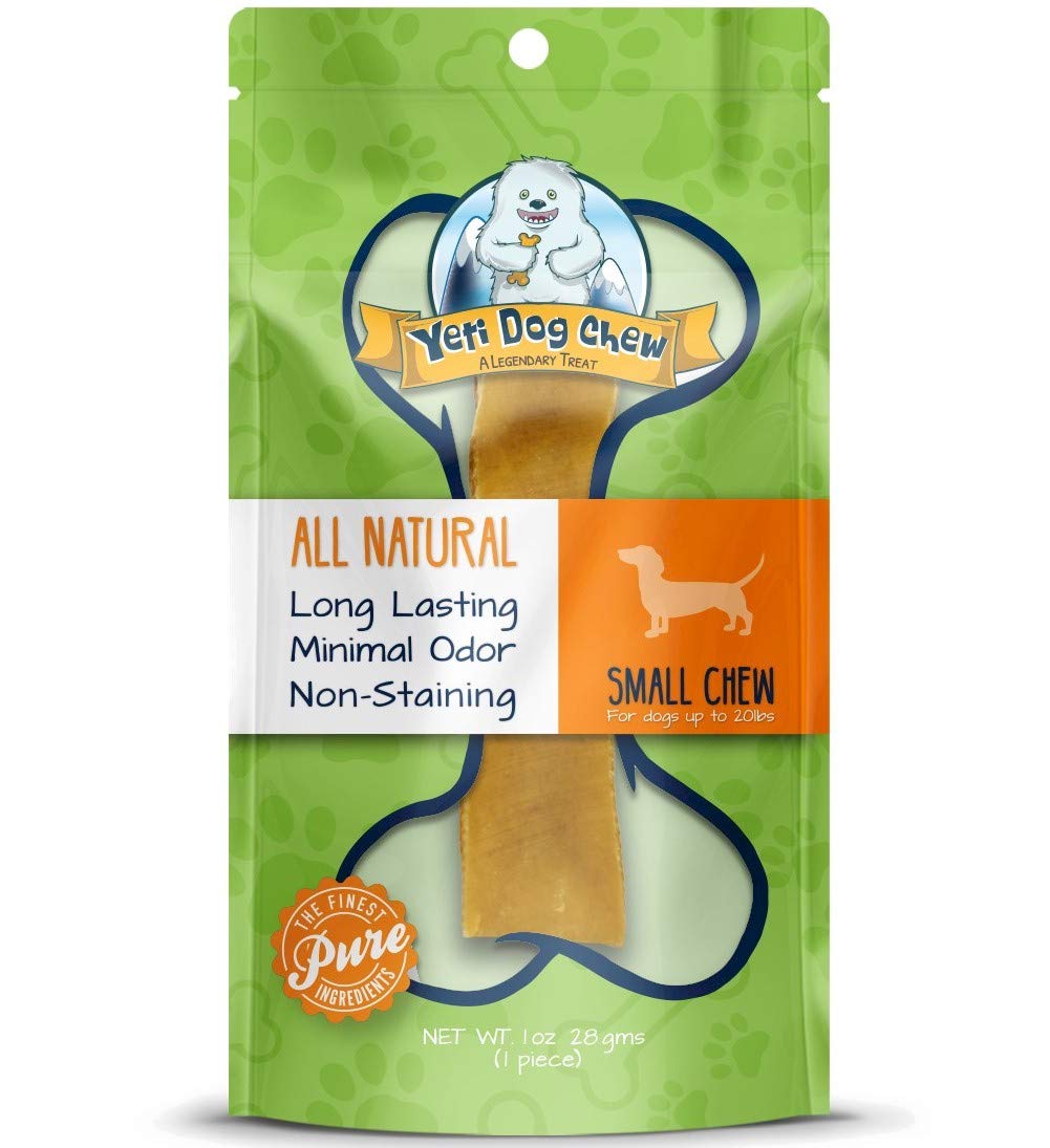 Yeti Dog Chew - Yak Cheese Himalayan - Healthy Long Lasting - Yak Chews for Large, Medium and Small Dogs - Yak Bones for Dogs - Natural Yak Cheese - Small, Bulk, 3lb, 40 Piece
