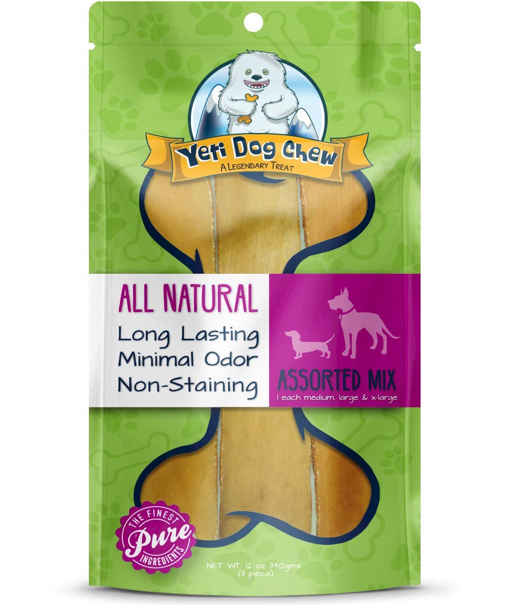 Yeti Dog Chew - Yak Cheese Himalayan - Healthy Long Lasting - Yak Chews for Large, Medium and Small Dogs - Yak Bones for Dogs - Natural Yak Cheese - Small, Bulk, 3lb, 40 Piece