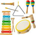 Baby Musical Instruments Set for Toddlers - Toddler Music Toys & Little People Toys - Sensory Toys for Early Learning, Development, and Fun - Safe & Durable Educational Musical Toys
