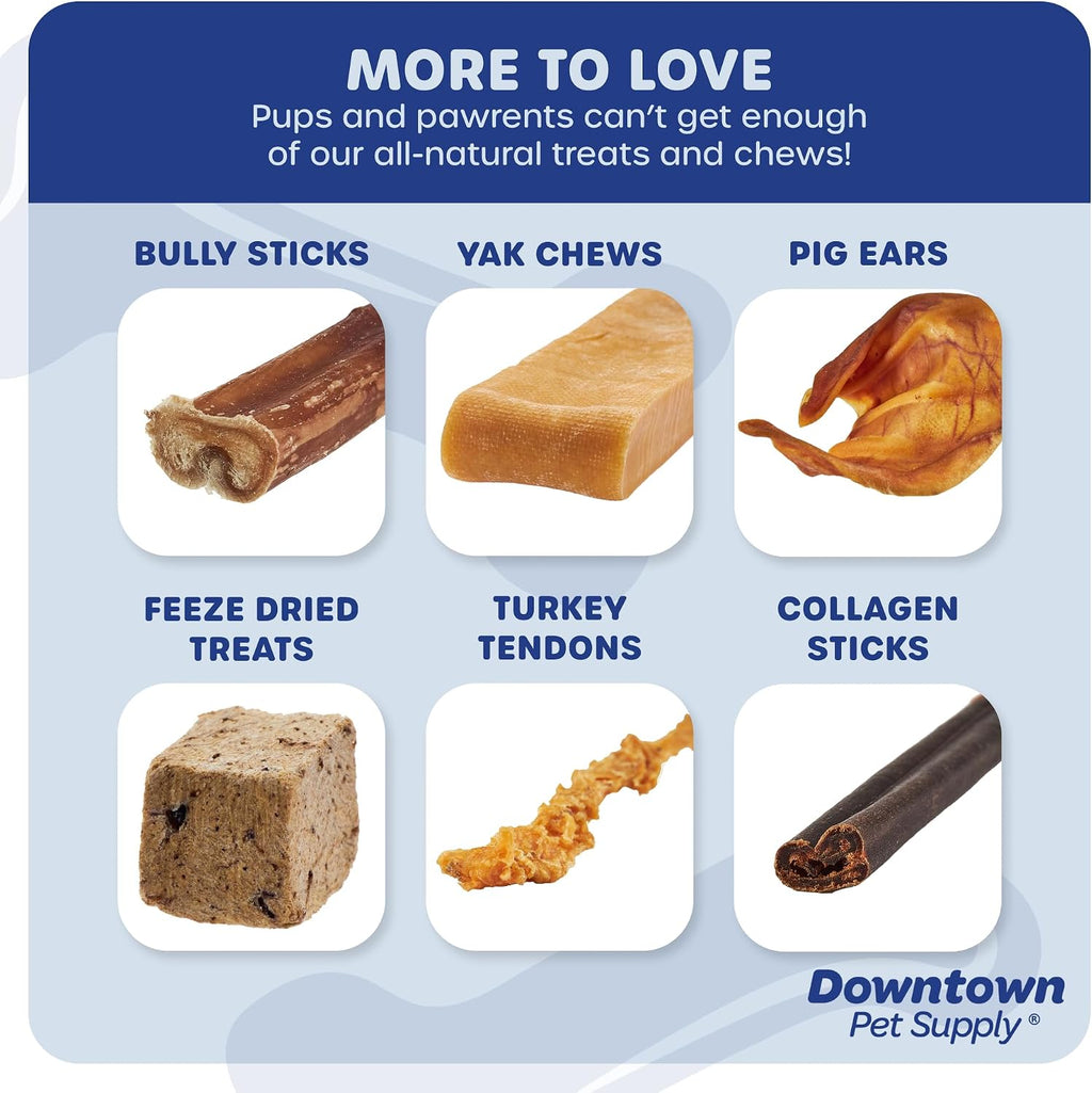 Downtown Pet Supply Jumbo Bully Sticks for Dogs - Natural Beef Chews, Low-Odor & Rawhide-Free, Long Lasting Dog Treats for Aggressive Chewers - Healthy, Safe & Delicious Chews Dogs Love (12" 40 Pack)