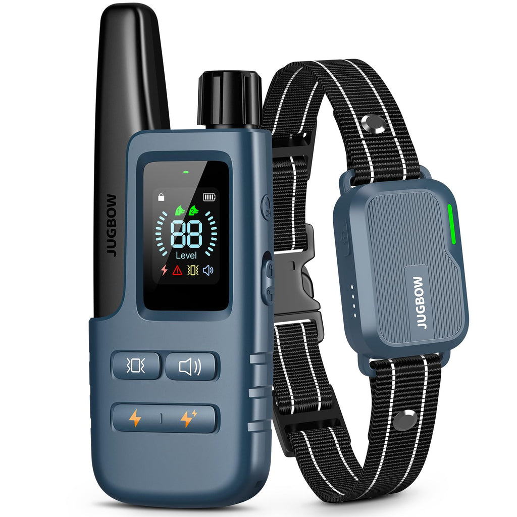 Dog Shock Collar - 4500FT Dog Training Collar with Remote, IPX8 Waterproof Electric Dog Collar with 4 Training Modes, Security Lock, Rechargeable eCollar for 10-120lbs Small Medium Large Dogs