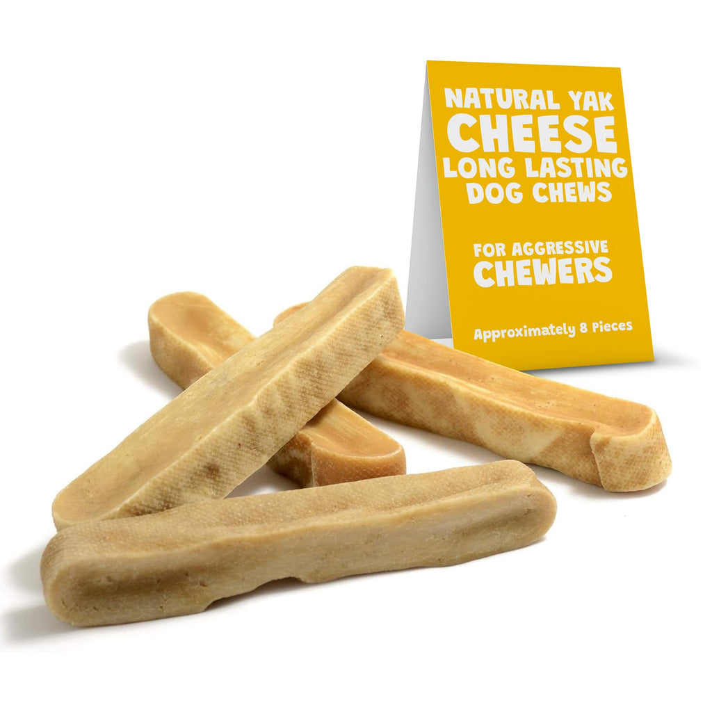 Yeti Dog Chew - Yak Cheese Himalayan - Healthy Long Lasting - Yak Chews for Large, Medium and Small Dogs - Yak Bones for Dogs - Natural Yak Cheese - Small, Bulk, 3lb, 40 Piece