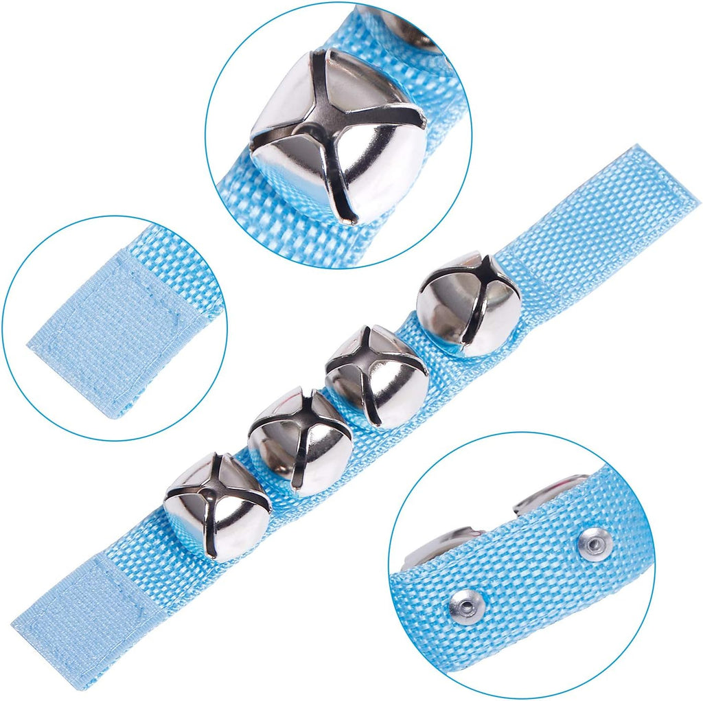 Augshy Jingle Bells, 24 Pcs Wrist Band Jingle Bells, 12 Musical Instruments Gift for Kids