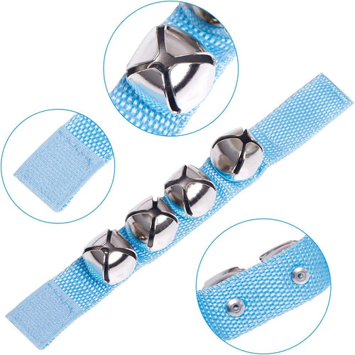 Augshy Jingle Bells, 24 Pcs Wrist Band Jingle Bells, 12 Musical Instruments Gift for Kids
