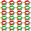 Augshy Jingle Bells, 24 Pcs Wrist Band Jingle Bells, 12 Musical Instruments Gift for Kids