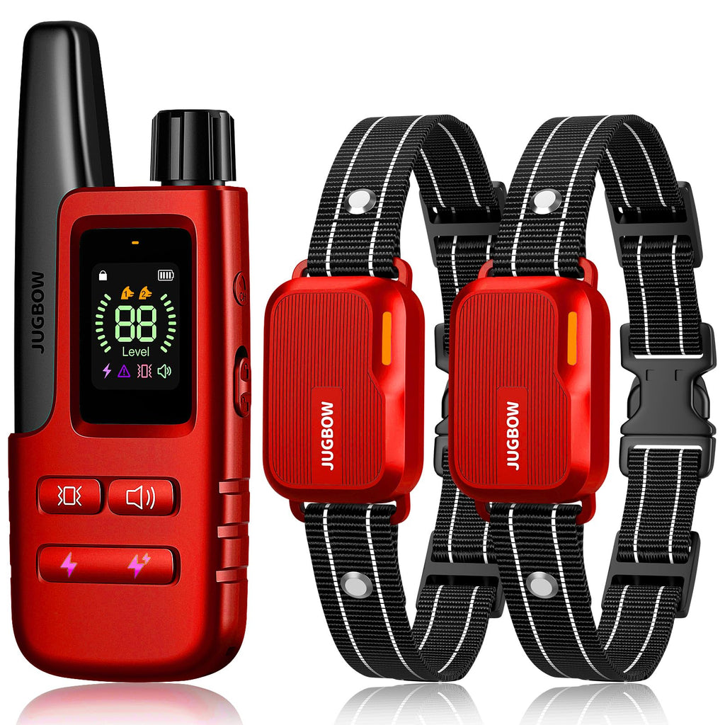 Dog Shock Collar - 4500FT Dog Training Collar with Remote, IPX8 Waterproof Electric Dog Collar with 4 Training Modes, Security Lock, Rechargeable eCollar for 10-120lbs Small Medium Large Dogs
